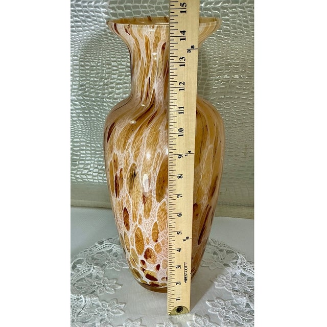 Add a bold Mid-Century Modern statement to your space with this stunning Vintage Maestri Vetrai Murano Style Art Glass...
