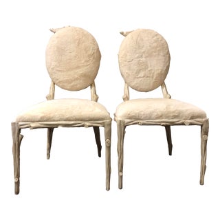 Bird Motif Children's Chairs- A Pair For Sale