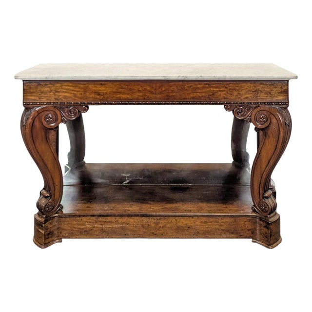 Restoration Console with Mirror Base from Gomien For Sale