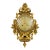 1960s Vintage Swedish Rococo Style Cartel Wall Clock by Westerstrand Töreboda For Sale
