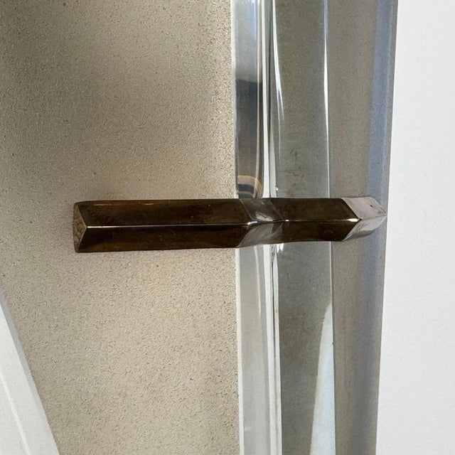 Vintage Model 1943 Wall Lights in Frosted and Bevelled Glass by Max Ingrand for Fontana Arte, 1950s, Set of 2 For Sale - Image 6 of 18