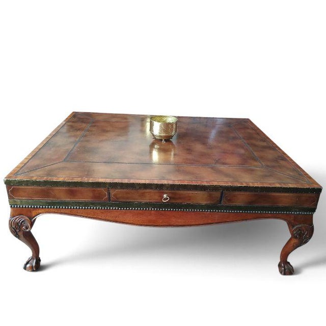 Command Center Stage With This Exceptionally Rare, Vintage Coffee Table by Maitland-Smith. For Sale - Image 11 of 12