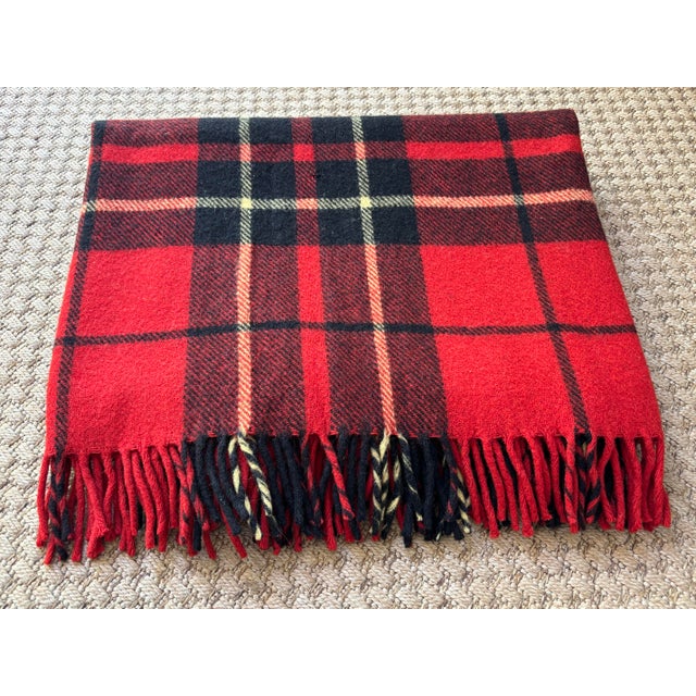 Ralph Lauren New England Tartan Plaid Wool Blanket by Troy Robe For Sale - Image 4 of 5