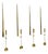 Swedish Wall Candlesticks by Pierre Forssell for Skultuna, 1970s, Set of 4 For Sale