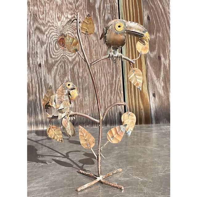 Boho Chic Vintage Boho Torch Cut Toucans For Sale - Image 3 of 4