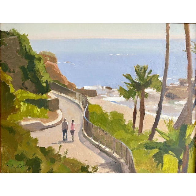 American California Plein Air Painting "Heisler Stroll" For Sale - Image 3 of 4
