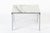 Metal Mid Century Square White Marble Side or Coffee Table by Florence Knoll For Sale - Image 7 of 10
