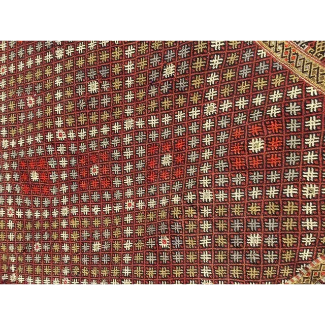Vintage Turkish Kilim Rug - 83" X 126" For Sale - Image 4 of 11