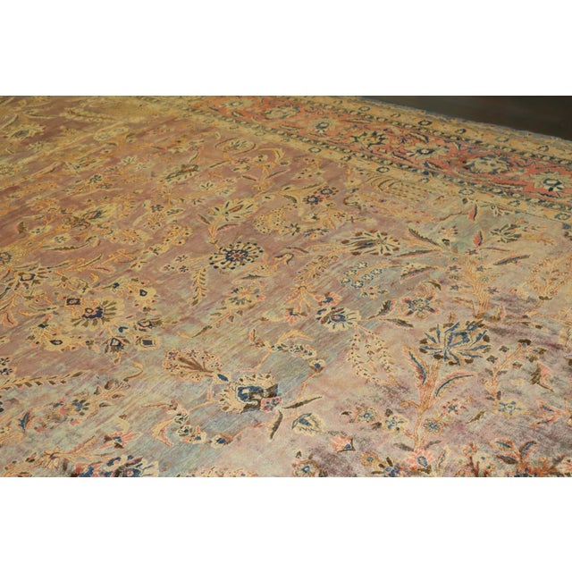 Hologram Color Persian Kashan Rug no. 10961 For Sale - Image 12 of 13