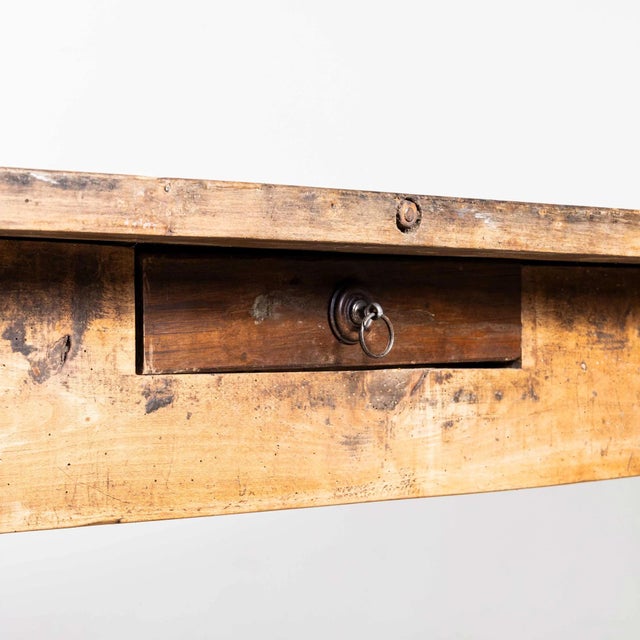 Large French Farmhouse Table, 1940s For Sale - Image 14 of 16