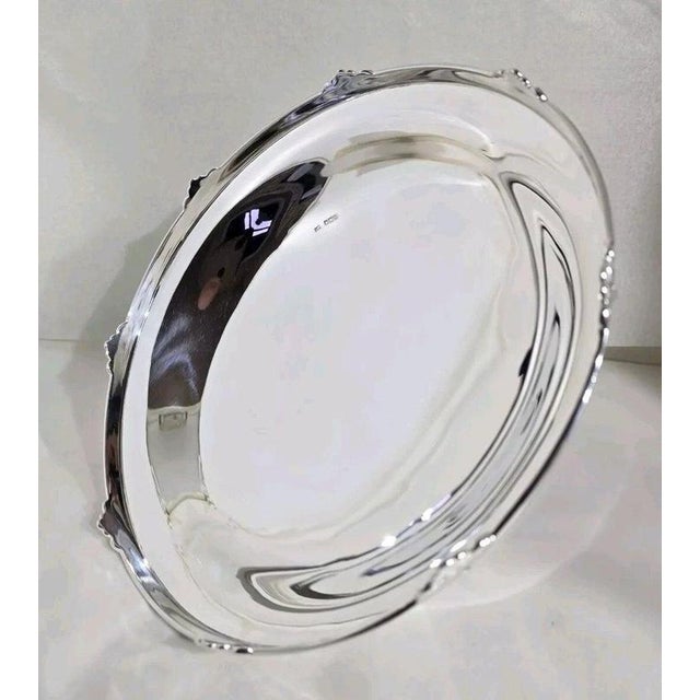 Gold Antique Art Deco Sterling Silver Compotier from Walker & Hall, 1932 For Sale - Image 8 of 16
