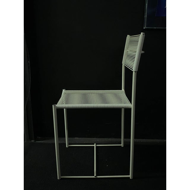 Alias Giandomenico Belotti White Spaghetti Chair for Alias Italy, 1980s For Sale - Image 4 of 12