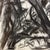 Drawing on paper by New York abstract expressionist painter Richard Snyder (1951-2021). Signed lower left. Combined...