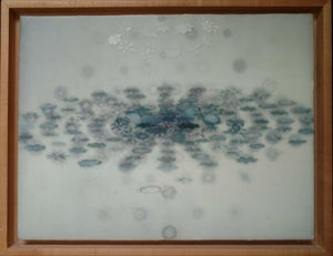 Richard Purdy, Musical Hat, Encaustic and Digital Print on Plywood, 1998