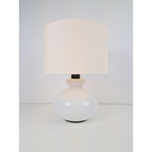 Glass Vintage Glass Table Lamp from Dijkstra, 1960s For Sale - Image 7 of 11