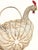 Black Vintage Wire Folk Art Rooster Egg Basket For Sale - Image 8 of 9