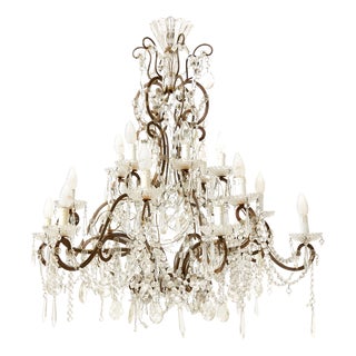 Welded Brass Chandelier, 1950s For Sale