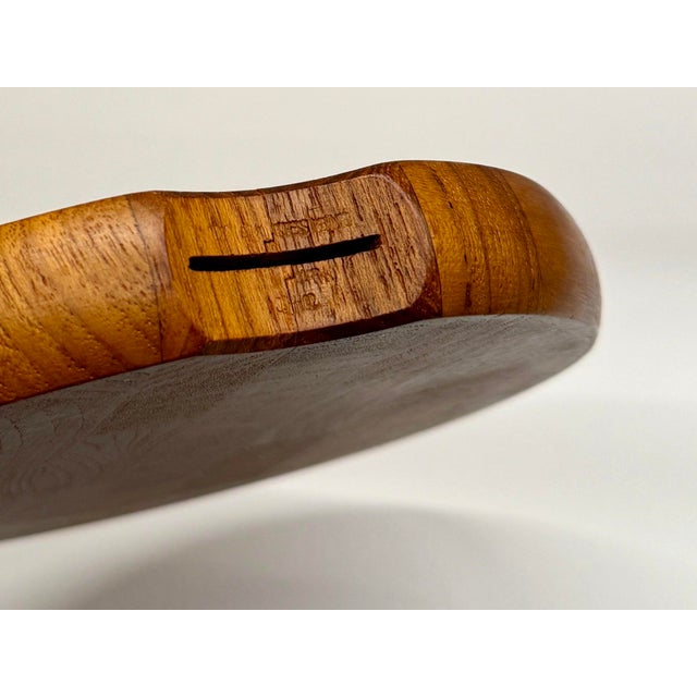 Wood Mid-Century Modern Dansk Design Cheese Board With Integrated Knife - 1960s For Sale - Image 7 of 7