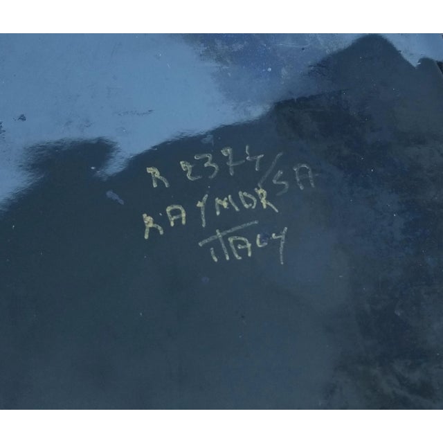 Green Bitossi Green and Purple Ceramic Catchall Ashtray for Raymor For Sale - Image 8 of 8