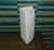 Heavy, white ceramic likely by Scheurich - base mark present 461/40 1980s umbrella stand, practically shaped for corner...