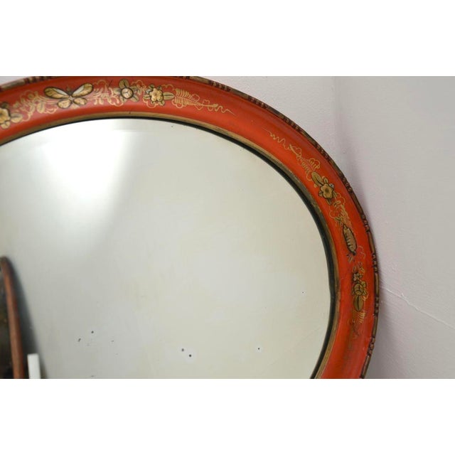 1920s Antique Chinoiserie Lacquered Mirror, 1920s For Sale - Image 5 of 10