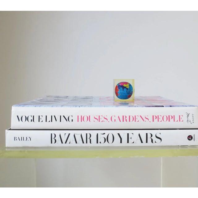 Transparent Modern Acrylic Encased World Globe For Sale - Image 8 of 13