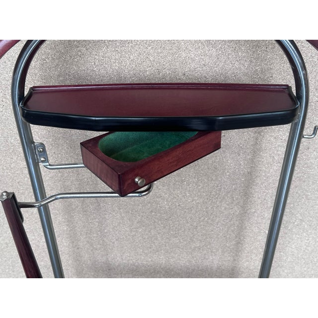 Mid 20th Century Ico Parisi Style Beechwood and Brass Suit Rack For Sale - Image 12 of 18