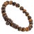 Early 21st Century King Skull Tiger's Eye Stone Beaded Bracelet For Sale - Image 5 of 7