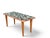 Mid-Century Modern Brecciated Marble Coffee Table With Copper Flat Moulding Frame For Sale In Los Angeles - Image 6 of 17