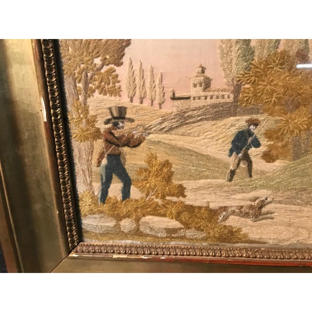 French French 19th Century "Fil De Soie" - Silk Embroidery For Sale - Image 3 of 7