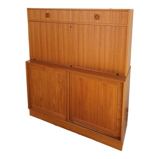 1980s Vintage Teak Writers' Desk For Sale