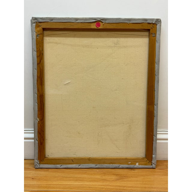 Mid 20th Century Frank Allen 70s Painting of African-American Man For Sale - Image 5 of 6