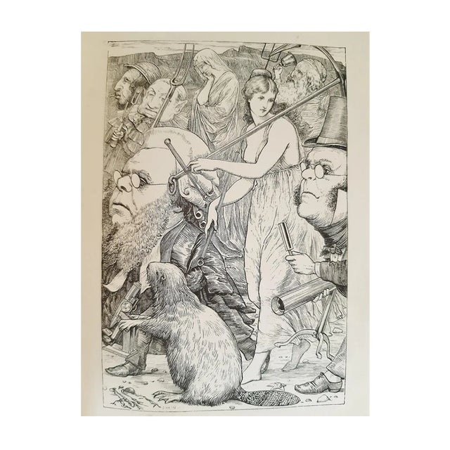 Henry Holiday, The Hunting of the Snark, Original Etching, 1876 For Sale
