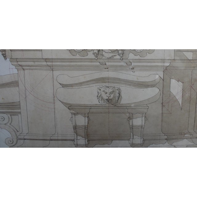 Architectural Rendering by Felice Manlio For Sale - Image 4 of 4