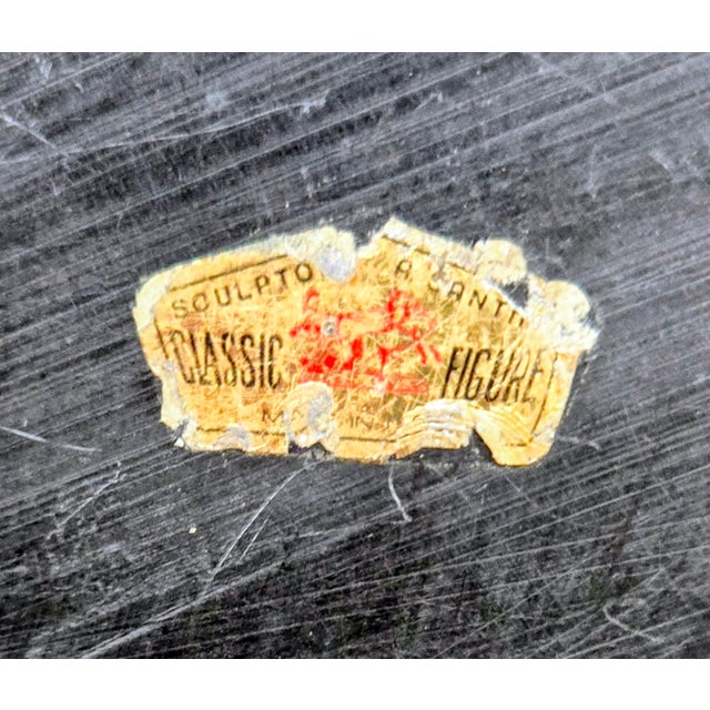 Alabaster A. Santini “Winged Victory of Samothrace” Classic Figure Sculpture, Signed, Made in Italy For Sale - Image 8 of 10