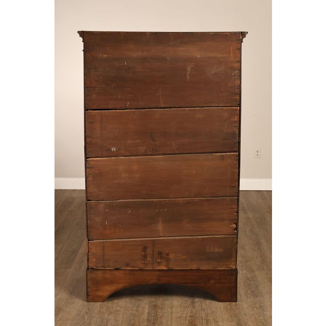 Antique 18th Century American Walnut Tall Chest Of Drawers For Sale - Image 14 of 18