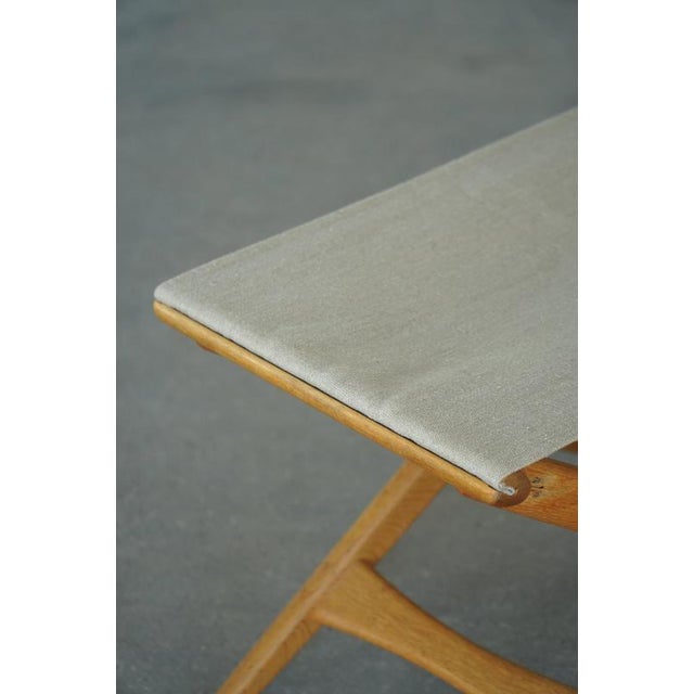 Model 203 Oak Folding Stool by Uno & Östen Kristiansson, 1950s For Sale - Image 10 of 13