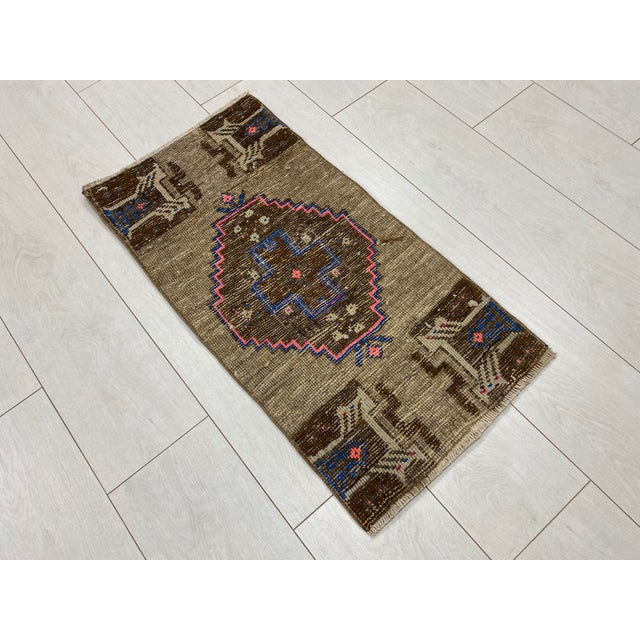 Handmade wool carpet in Turkish Anatolia , Vintage Oushak Rug,Turkish Vintage Anatolian Rug, Handmade wool Rug . One Of...