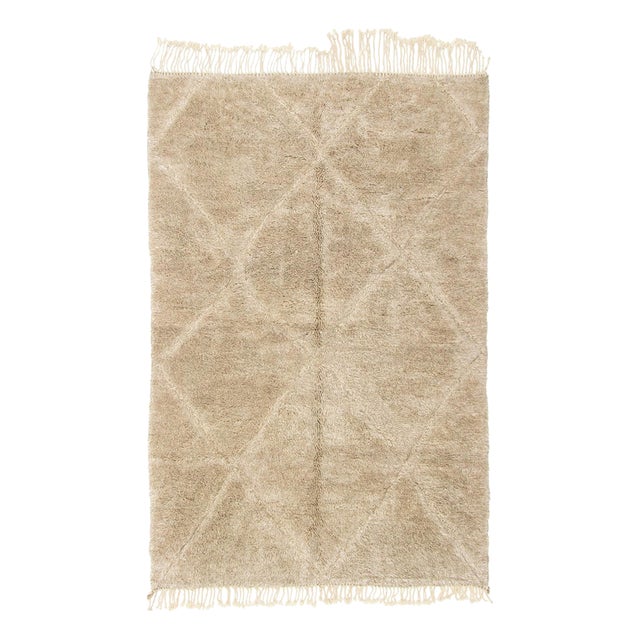 Hand-Knotted Wool Rug by Azele Studio For Sale