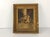 Gold Italian Grand Tour 19th Century Painting in Carved Gilt Wood Frame Free Shipping For Sale - Image 8 of 8