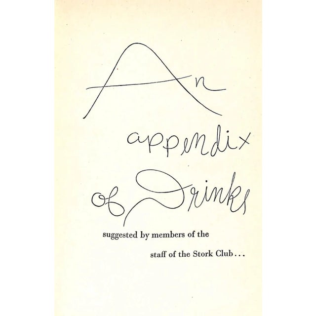White "The Stork Club: Bar Book" 1946 Beebe, Lucius For Sale - Image 8 of 8