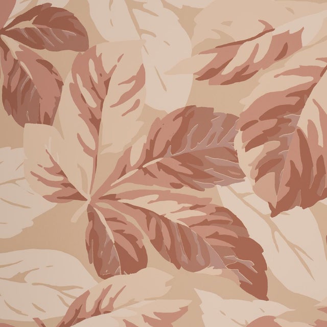American SAMPLE - Schumacher Arboreal Handprint Wallpaper In Spice For Sale - Image 3 of 5