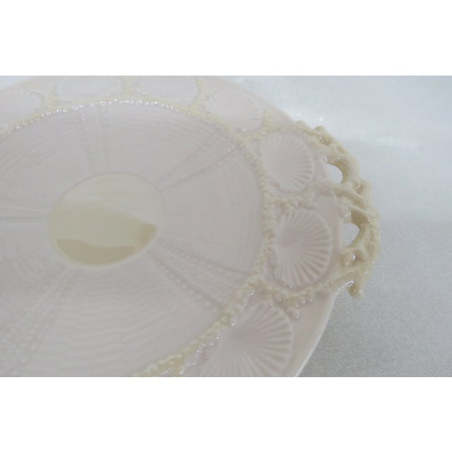 Belleek Shell Tea Ware Cake Plate Irish Porcelain For Sale - Image 9 of 12