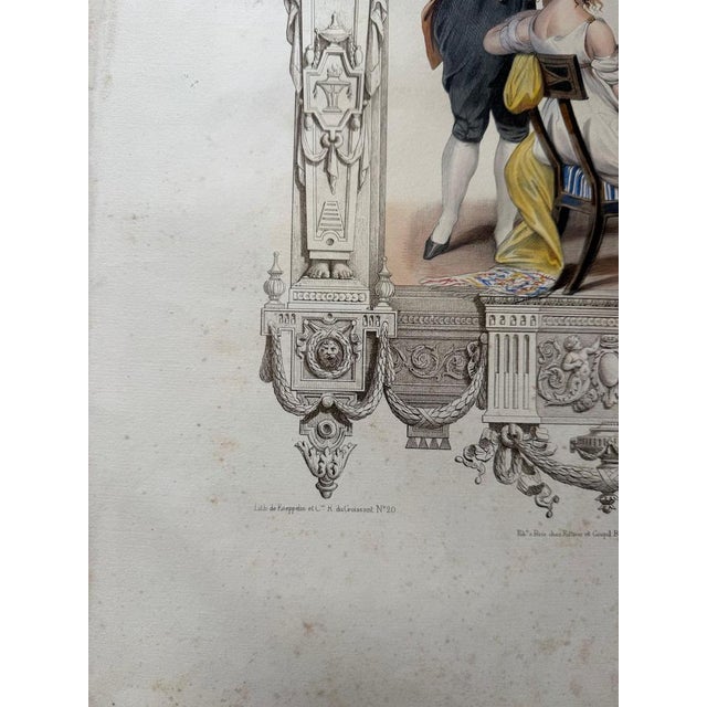 Achille Devéria, Costume Under the Directory, 1847, Lithograph For Sale - Image 4 of 15
