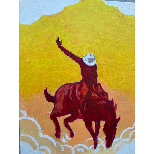 Rodeo Number One Original Painting by Joseph Christy For Sale - Image 4 of 6