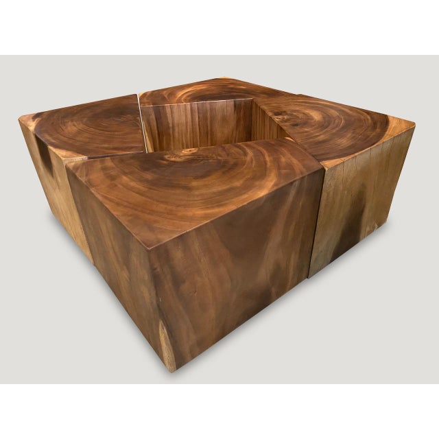 Andrianna Shamaris Reclaimed Wood Modular Coffee Table or Side Tables For Sale - Image 17 of 18
