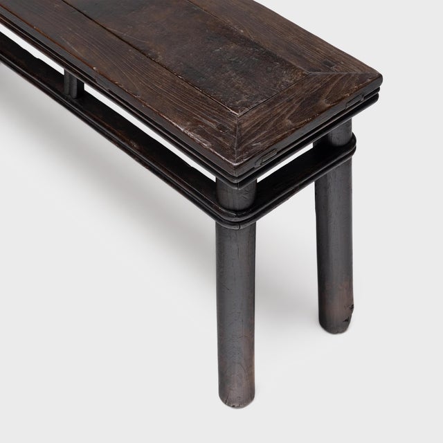 Chinese Wrapped Apron Courtyard Bench, C. 1880 For Sale - Image 4 of 5