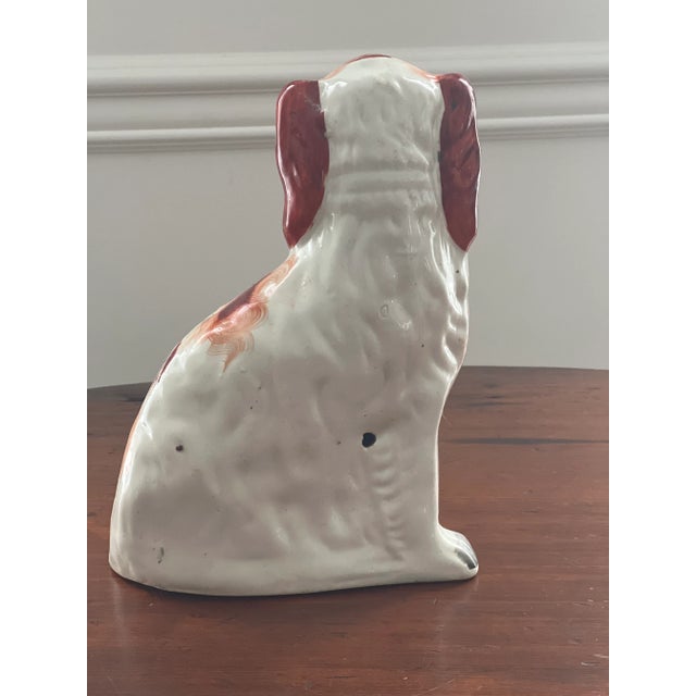 Early 20th Century Staffordshire Spaniel Dogs - a Pair For Sale - Image 10 of 12