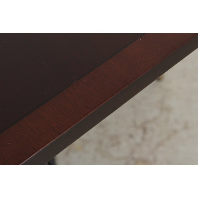 Stickley Stickley Banded Top Mahogany Dining Room Table For Sale - Image 4 of 17