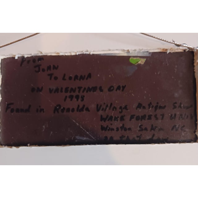 Metal The Valentine - 19th Century Oil on Metal Plate - Americana For Sale - Image 7 of 7